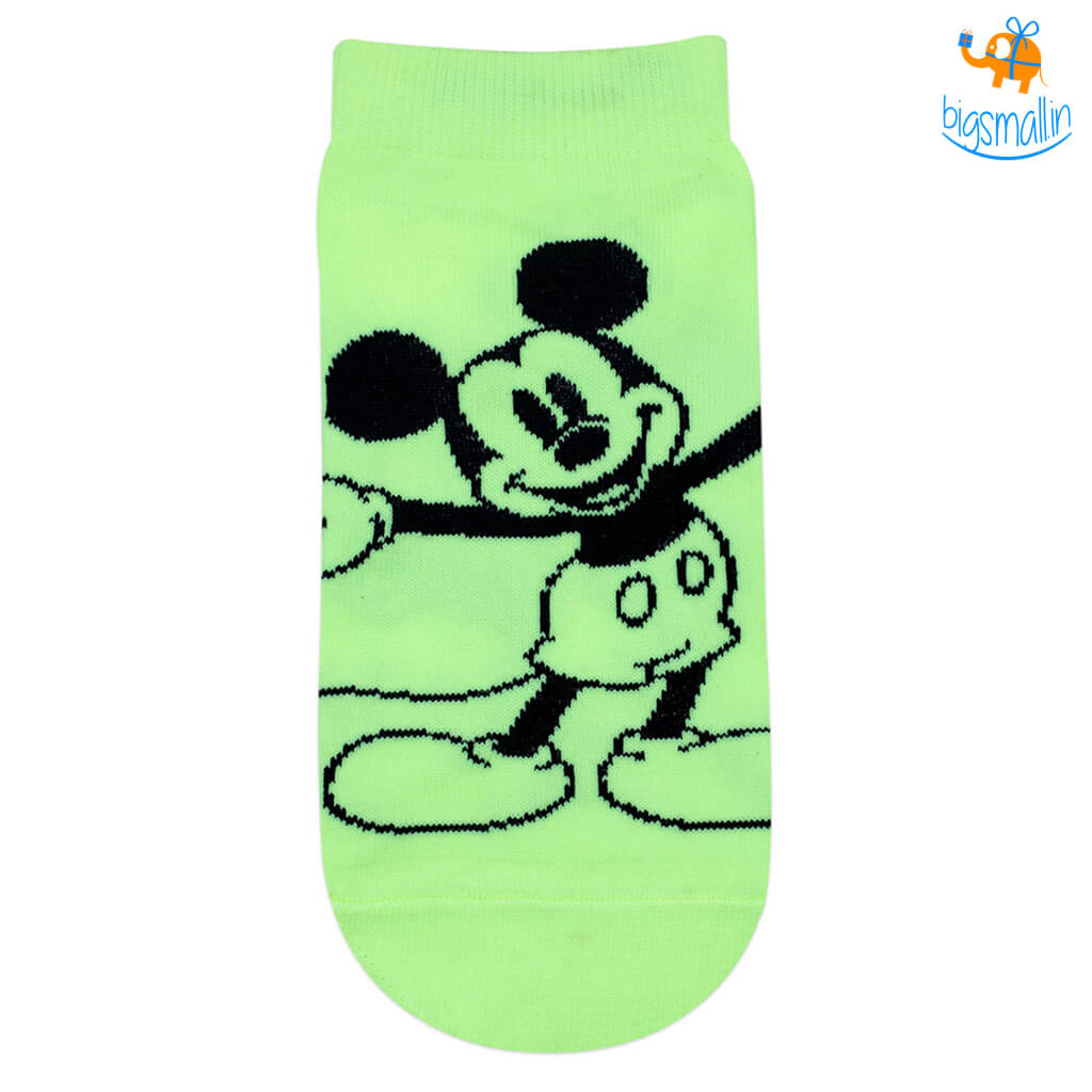 Vibrant Mickey Ankle Socks - Pack of 2