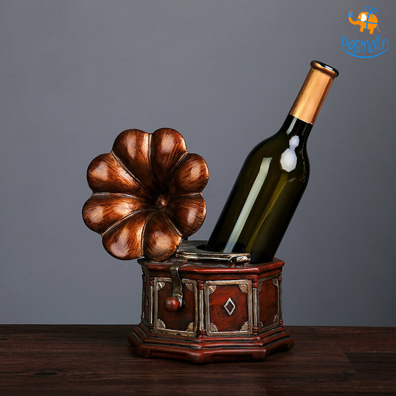 Retro Gramophone Wine Bottle Holder