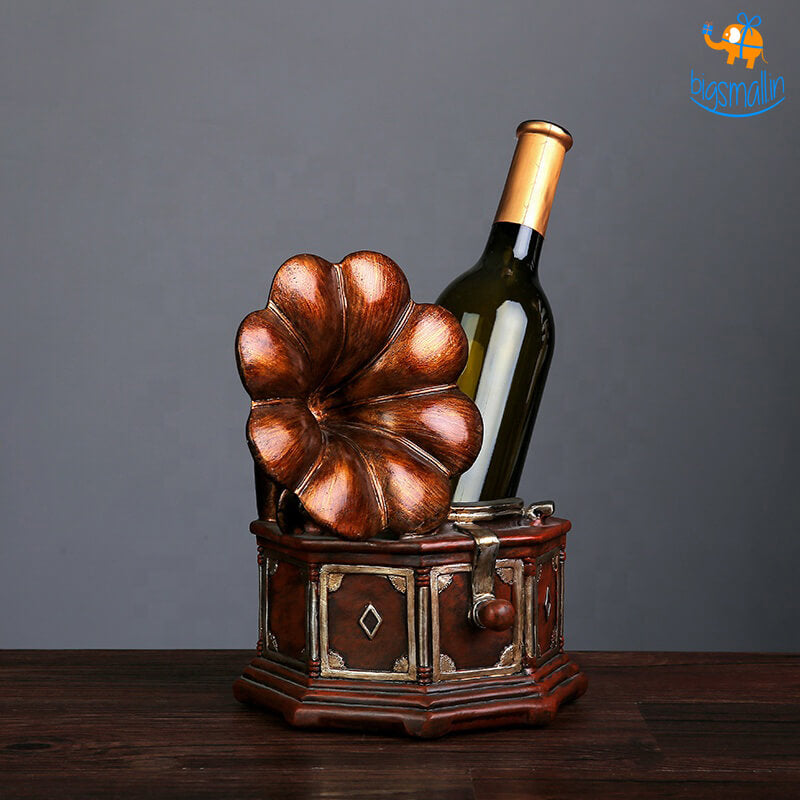 Retro Gramophone Wine Bottle Holder